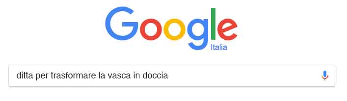 Ricerca Google ditta per Trasformazione della Vasca in Doccia.